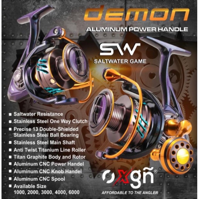 Reel Oxgn Demon 1000-6000 12+1 BB