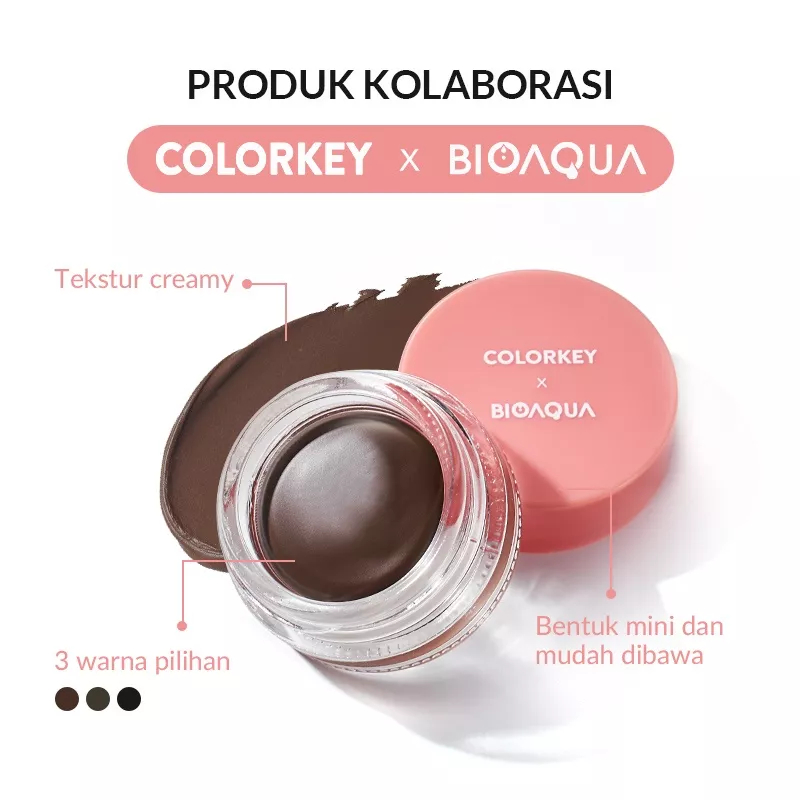 ❤ MEMEY ❤ BIOAQUA X Colorkey Paint Your Brow Gel Cream | Brow Pomade