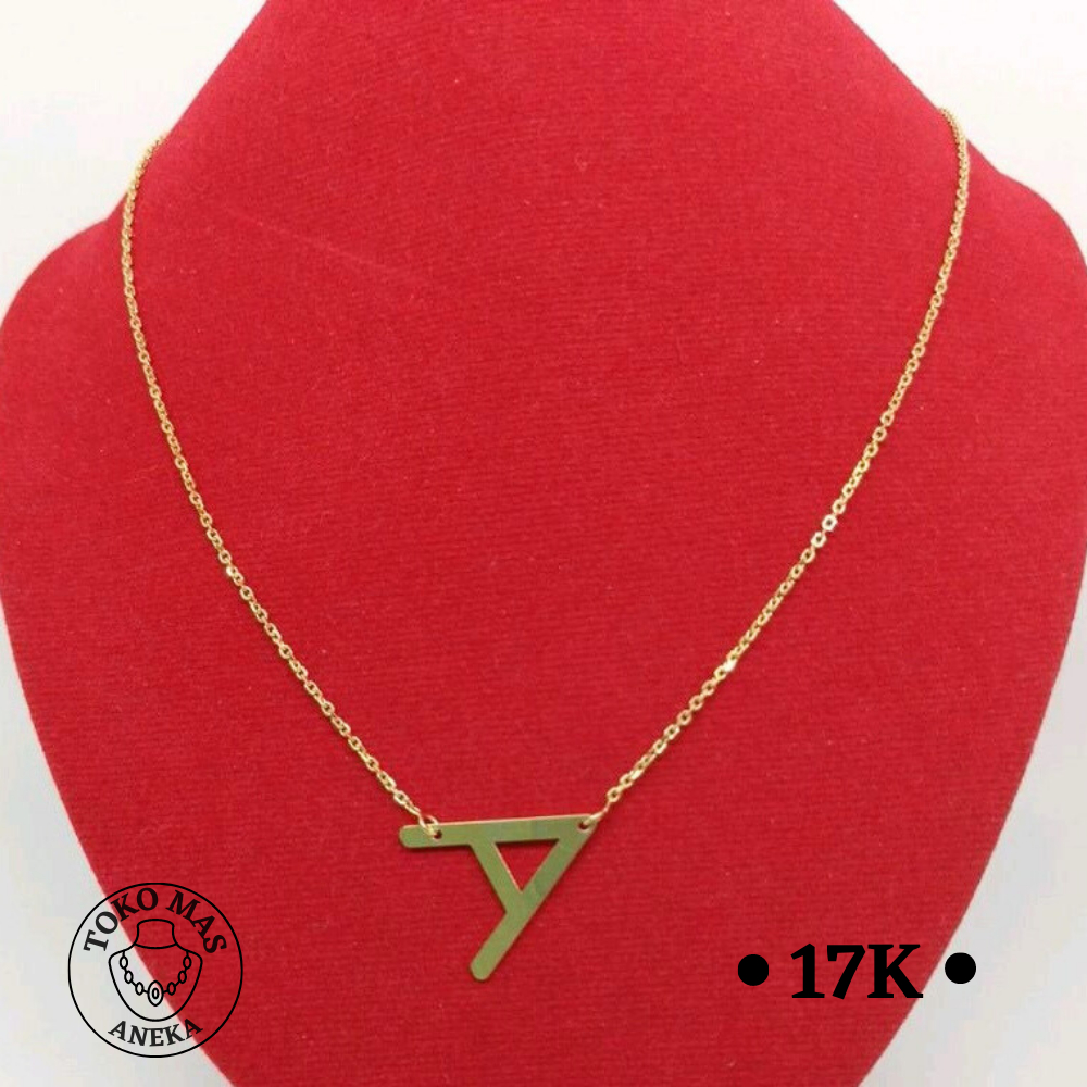 Kalung rantai huruf "A, B, F, G"
