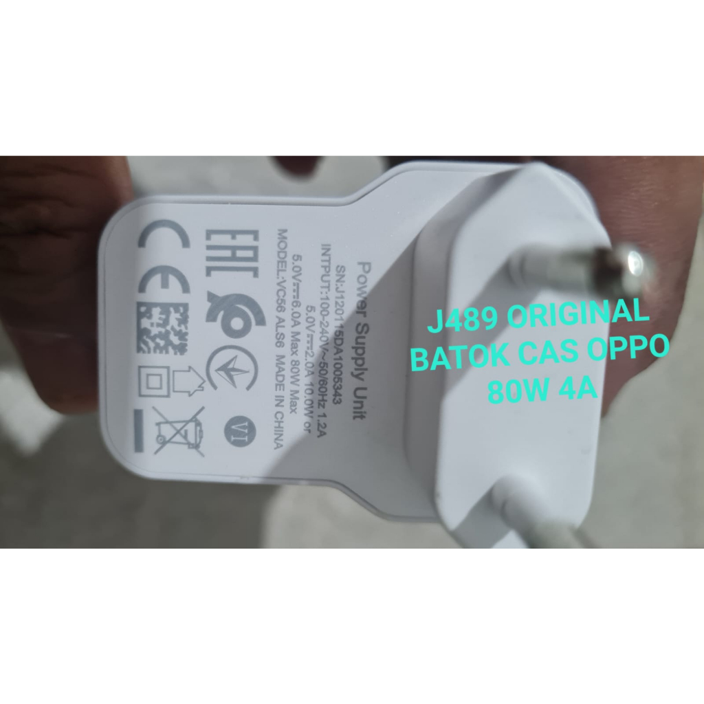 J489 ORI ADAPTOR BATOK OPPO 80W Super Fast CHARGING Kepala Charger CHARGER VOOC 80 WATT USB SUPER FAST CHARGING HP CAS CASAN TRAVEL FLASH CHARGE QUICK QUALCOM ADAPTER ADAPTIVE ANDROID HANDPHONE QUALLCOM UNIVERSAL MULTI ORIGINAL VOLT GADGET TC POWER SMART