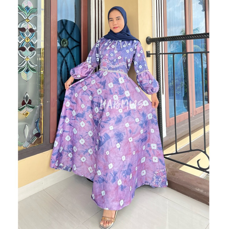 GAMIS JUMPUTAN PALEMBANG ASLI SUTRA SILK PECAH 8