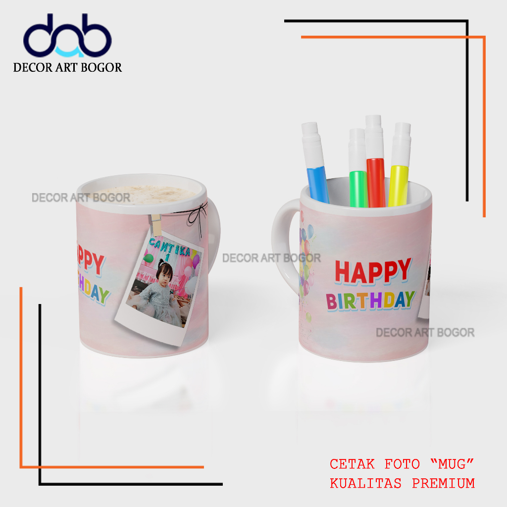 Cetak Foto Di Gelas Mug Keramik Custom