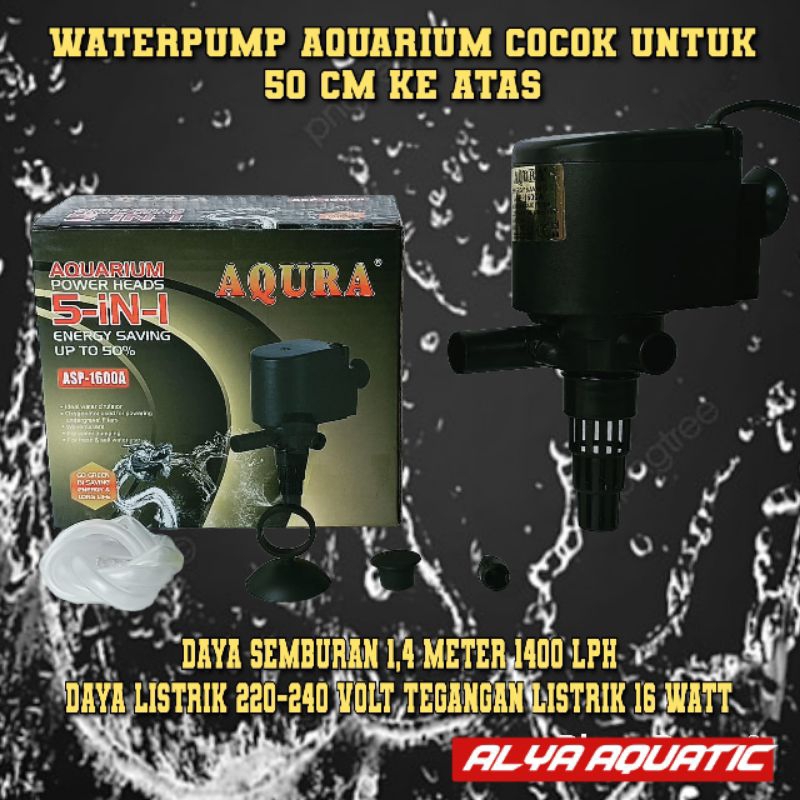 mesin pompa celup AQURA ASP 1600 A waterpump aquarium mesin filter