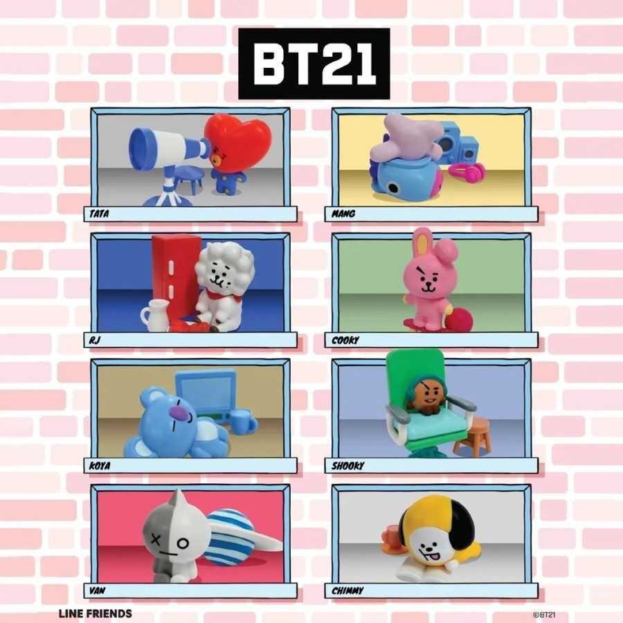 Mainan KFC Chaki Kids Meal BT21 Figure Complete Set