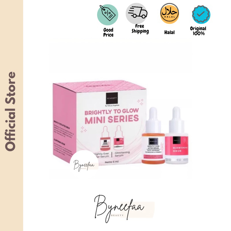 READY Scarlett Whitening Brightly & Acne to Glow Mini Series | paket mini travel size serum scarlett