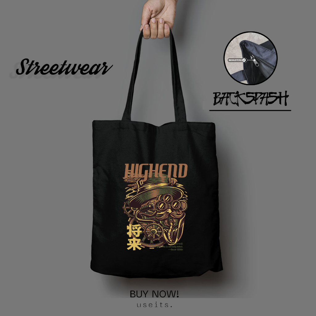 Tas Totebag Streetwear Custom Pria Wanita - STREETWEAR (05)