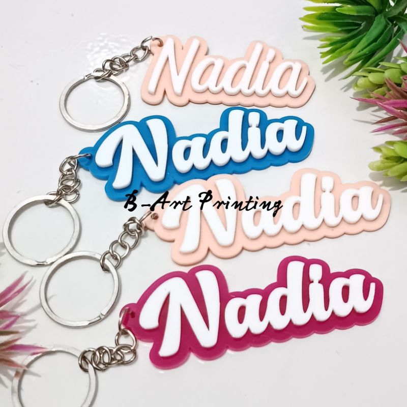 Murah Ganci 3D Gantungan Kunci Akrilik 3d Ganci Akrilik Custom Nama Souvenir Hadiah