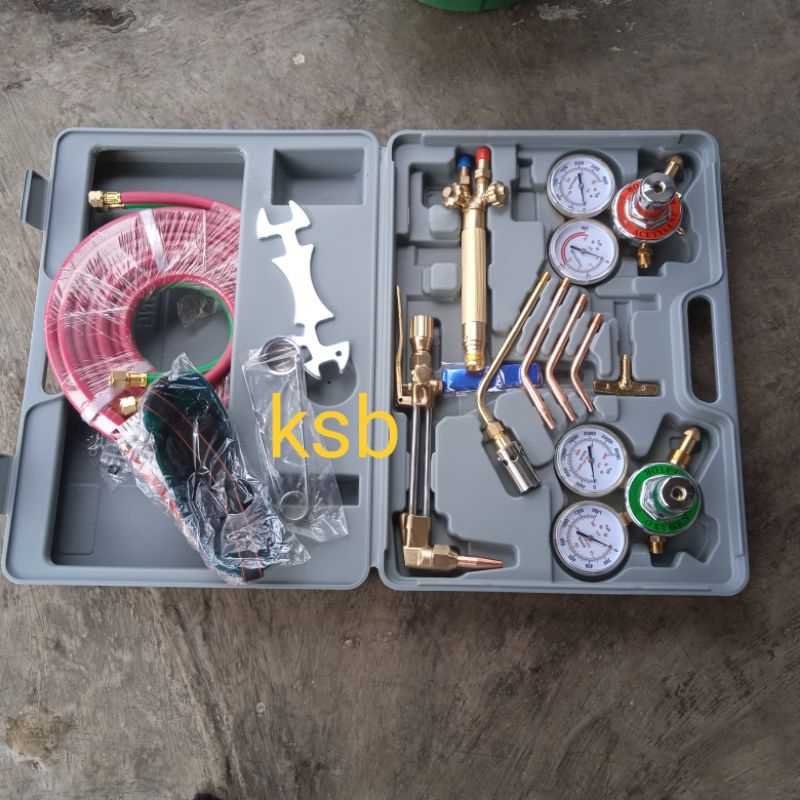 Welding cutting kit set alat las lengkap
