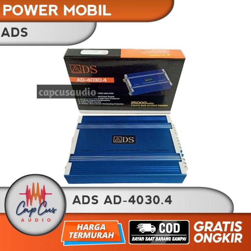 POWER MOBIL 4 CHANNEL ADS AD 4030.4 / POWER MOBIL ADS / MOSFET 25000 W