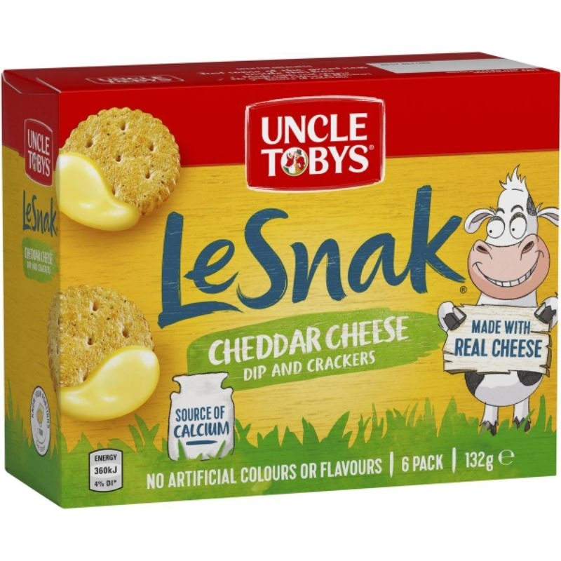 

uncle tobys le snak cheese dip crackers (import)