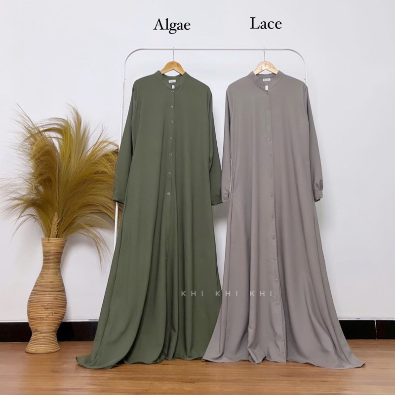 LOCA DRESS GAMIS FULL KANCING | Premium Dress | Gamis Premium BIG SIZE LD 120