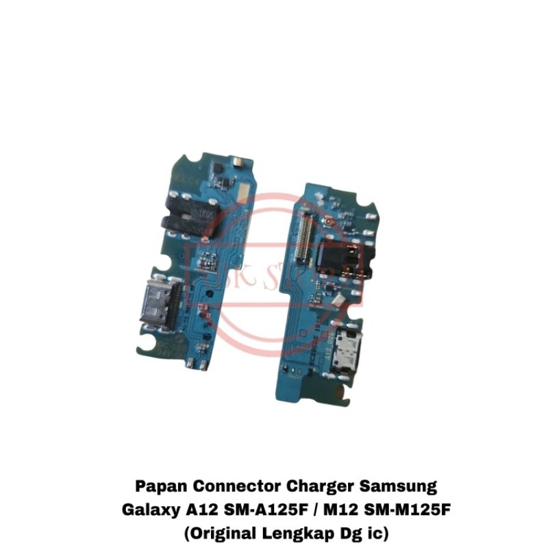 Papan Connector Charger Samsung A12 A125f / M12 M127f Pcb Con Cas Original