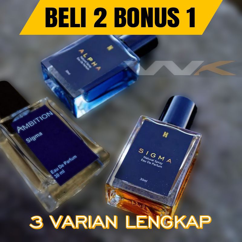 BELI 1 DAPAT 3 Parfum Hvm Sigma Alpha Dan Ambition High Value Eau De Perfume Original 50ml