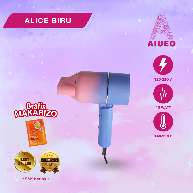 Hair Dryer Mini Low Watt - Pengering Rambut Profesional Salon Alice Drayer Murah | Draiyer Alat pengering Rambut low watt