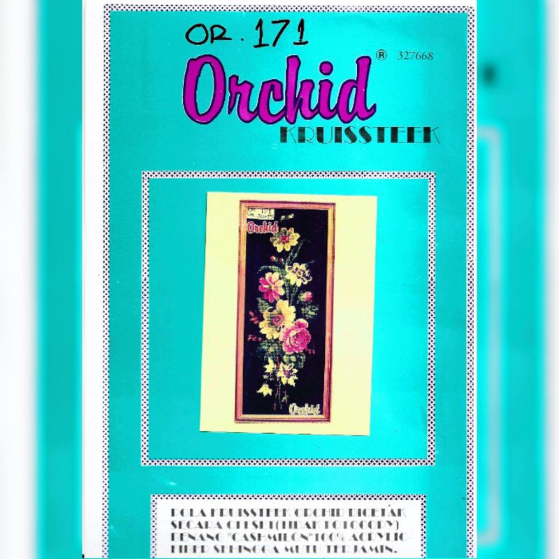 Paket kristik Orchid No.  171 Bunga DIY