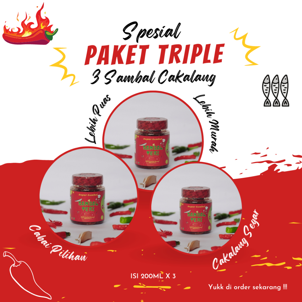 

Sambal teri isi 200ml asli buatan dapur rumahan - pedas nikmat - harga terjangkau rasa enak-sambel makanan ikan teri segar cocok untuk cemilan keluarga
