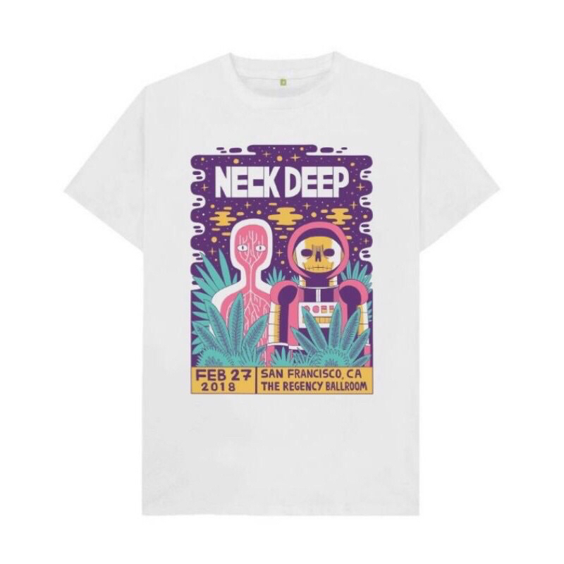 KAOS BAND NECK DEEP - SAN FRANCISCO CONCERT | T-SHIRT BAND NECK DEEP | BAJU BAND PUNK NECK DEEP
