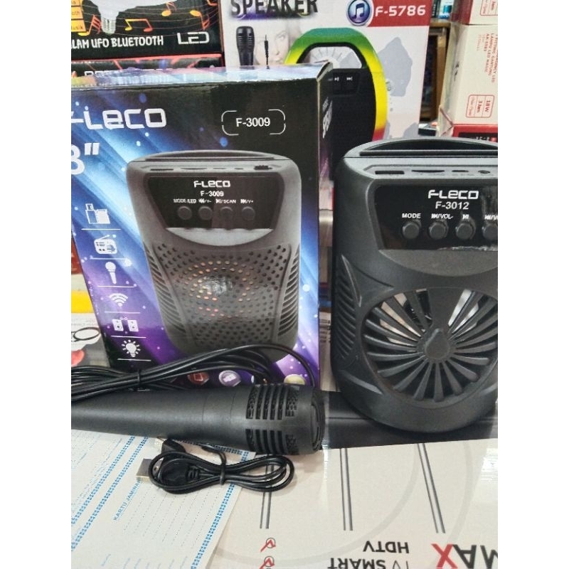 Speaker aktif murah//Speaker Bluetooth Fleco F-3009 free mik termurah