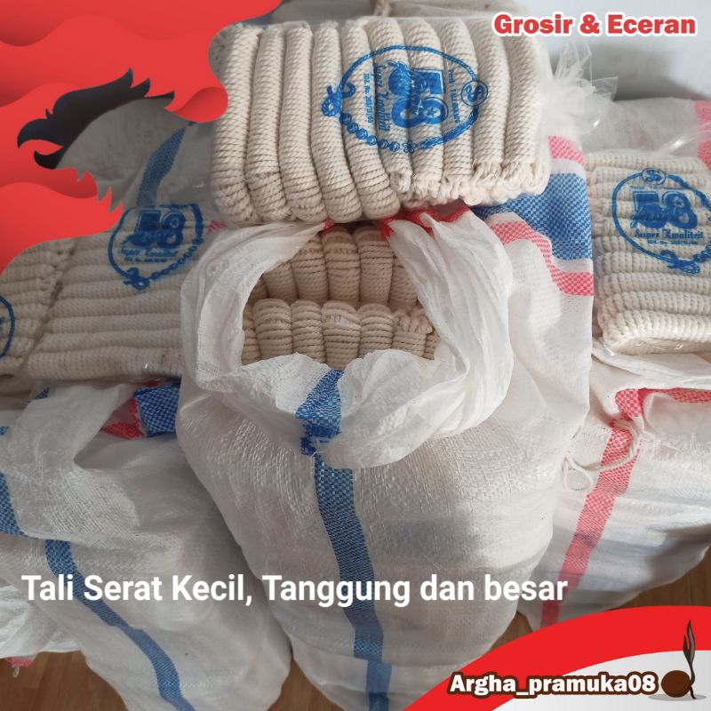 Tali Serat Pramuka Tekuk Besar 10 m isi 10 pcs