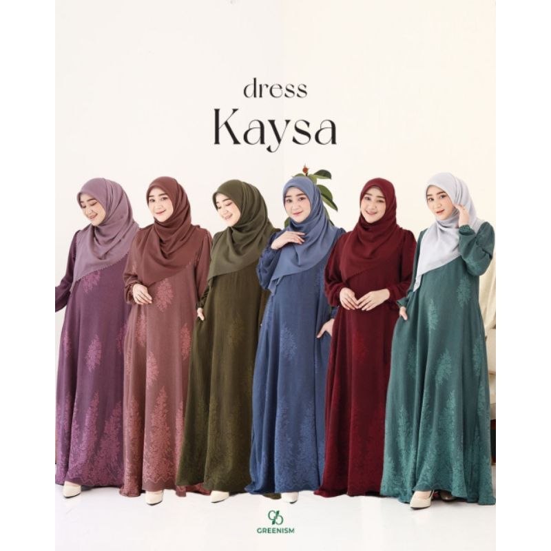 GREENISM||KAYSA DREZZ BY GREENISM/KAYSA DRESS GREENISM/GAMIS BUSUI/GAMIS BY GREENISM/DRESS BY GREENI