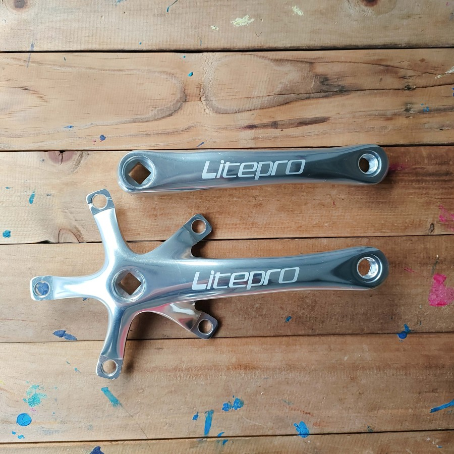 Crank Sepeda Litepro 170 mm BCD 130 BB Kotak