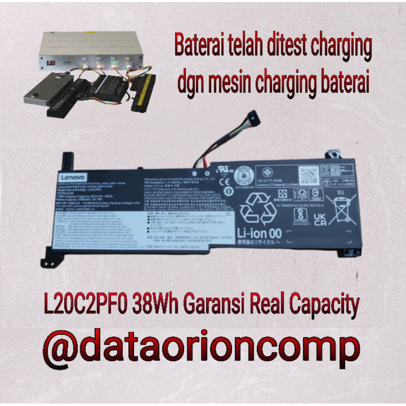 Baterai Lenovo L20L2PF0 L20C3PF0 L20C2PF0 L20M3PF0 L20L3PF0 L20M2PF0 for Lenovo ideapad 3 V14 V15 V17