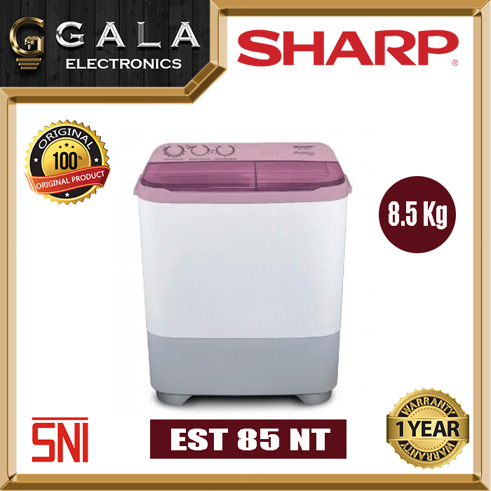 Mesin Cuci Sharp EST 85Nt 8.5 Kg (2 Tabung)