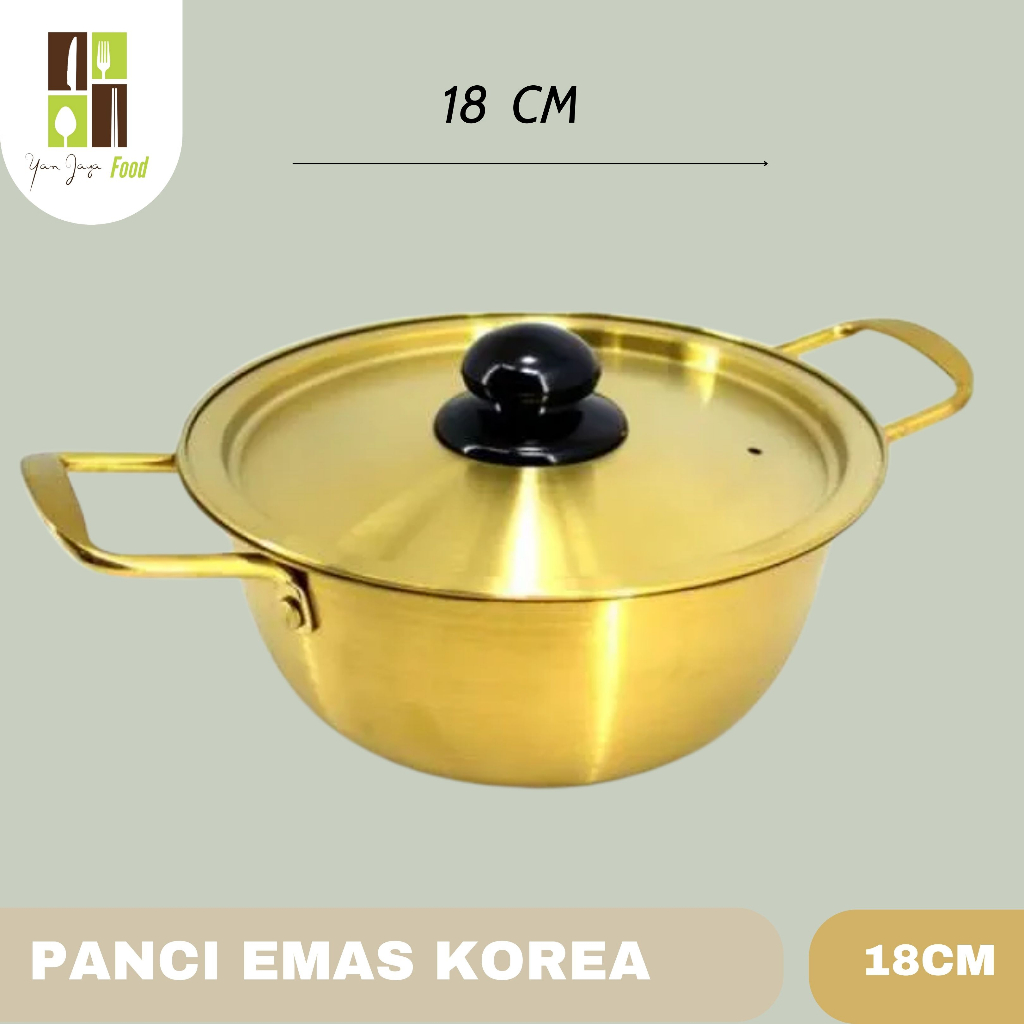 Panci Emas Korea / Panci Ramyun / Ramyoen / Mie Ramen/ Panci Ala Korea 16 cm / 18 cm