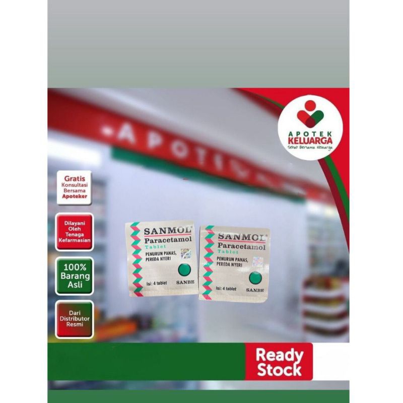 SANMOL 500MG TABLET#PENURUN PANAS DEWASA#SEHAT