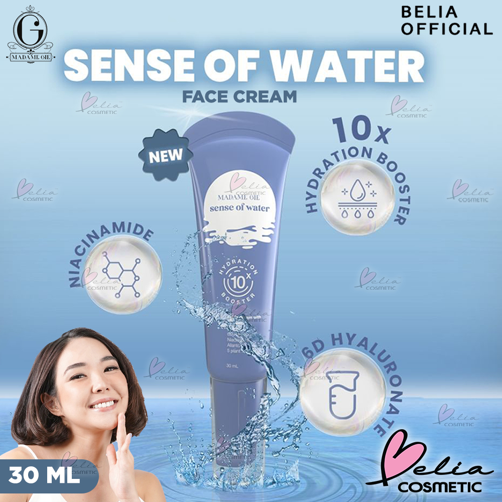 ❤ BELIA ❤ Madame Gie Sense Of Water - Face Cream Moisturizer 10x Hydration Booster | Moisturizer | Pelembab Wajah