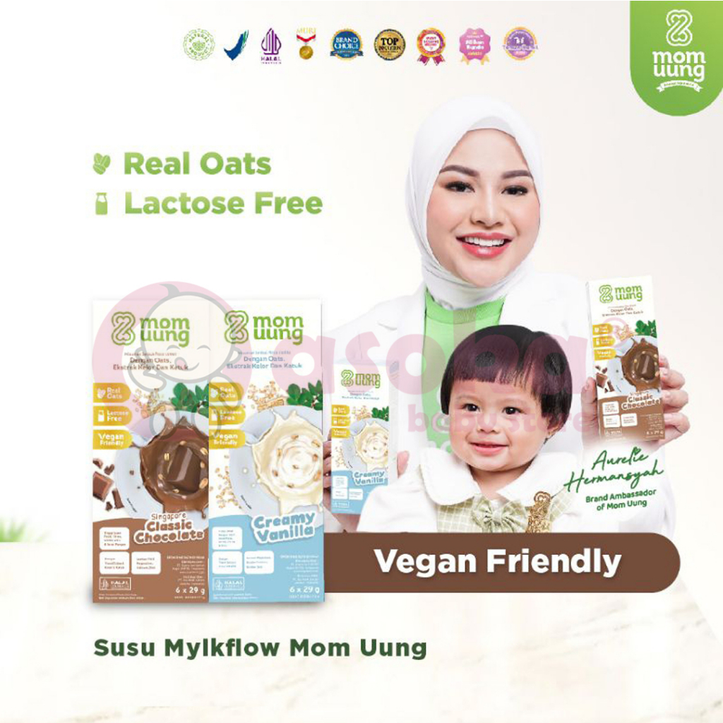 Mom Uung Susu ASI BOOSTER MYLKFLOW Rasa Singapore Classic Chocolate &amp; Creamy Vanilla - Susu Pelancar ASI ASOKA