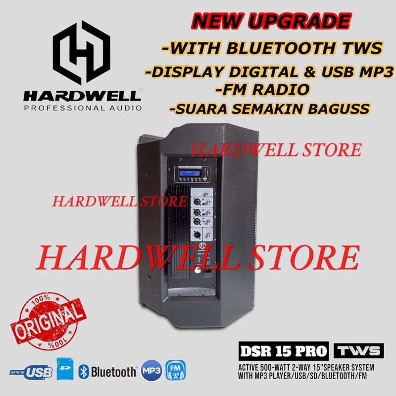 Speaker Aktif / Speaker Active 15 Inch Hardwell DSR 15 PRO / DSR15PRO Original