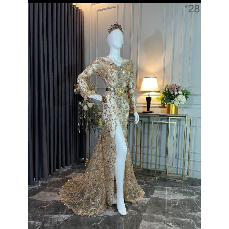 KEBAYA AKAD FULL PAYET//KEBAYA AKAD BEREKOR//GAUN PENGANTIN//KEBAYA