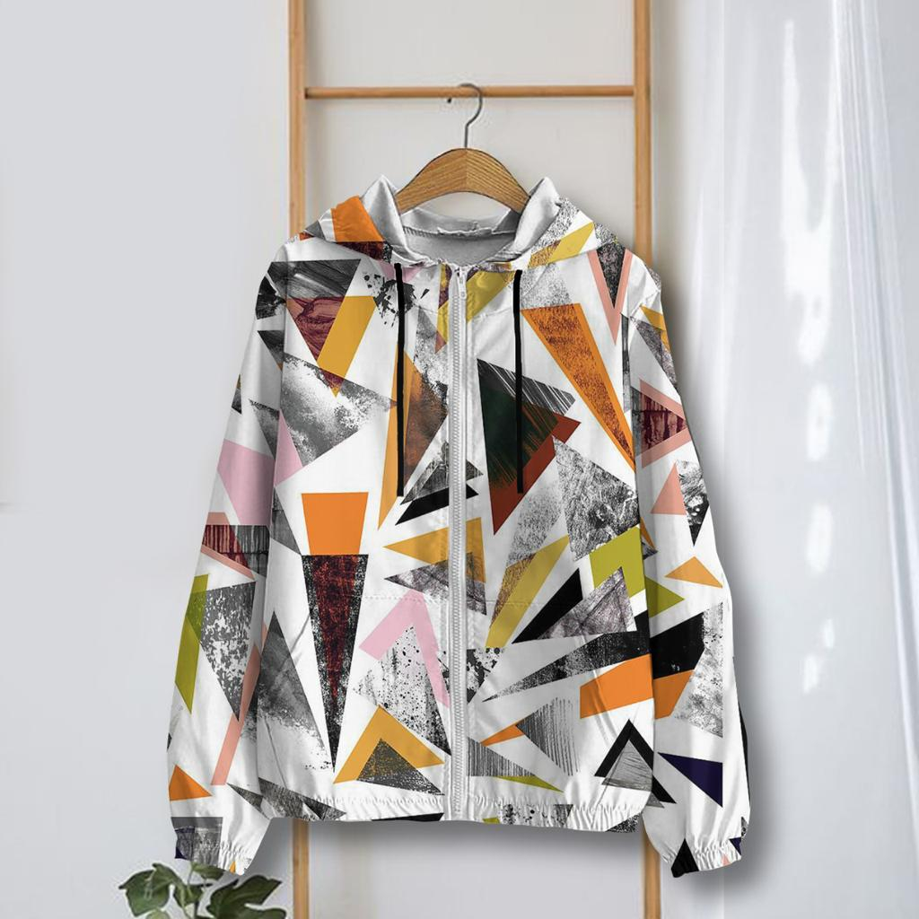 Jaket Parasut Wanita Printing Jumbo / jaket parasut Big Size / jaket parasut over size pria dan wani