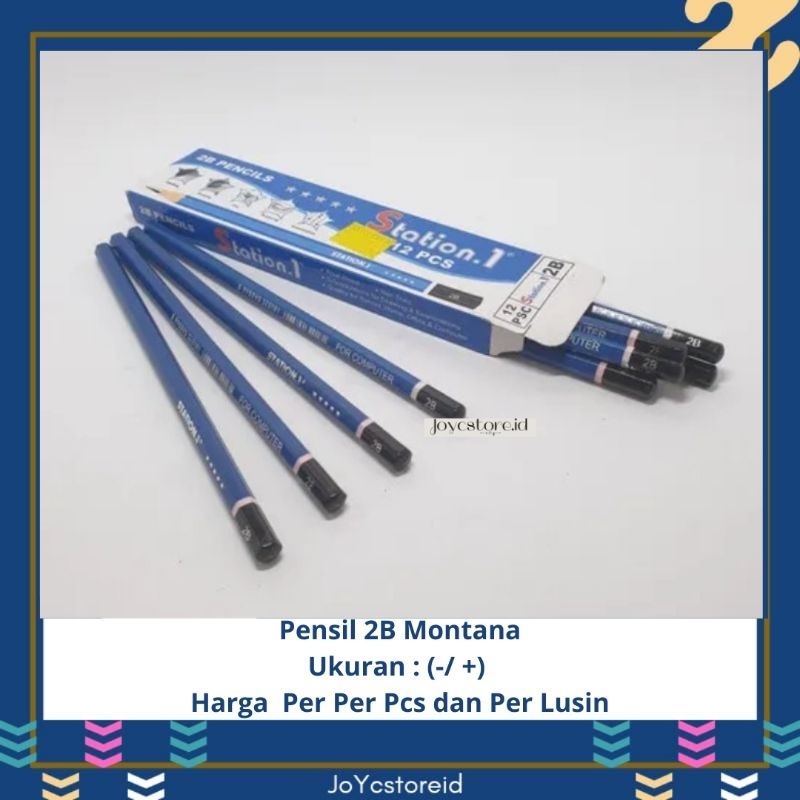 

[1pcs] Pensil 2B Montana | Pensil Tulis | Alat Tulis