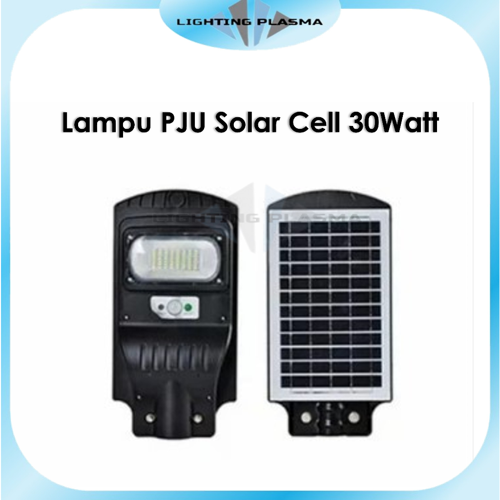 Lampu PJU Solar Cell 30Watt  Lampu PJU  Tenaga Surya 30 Watt Cahaya Putih Cahaya Kuning Lampu Jalan 
