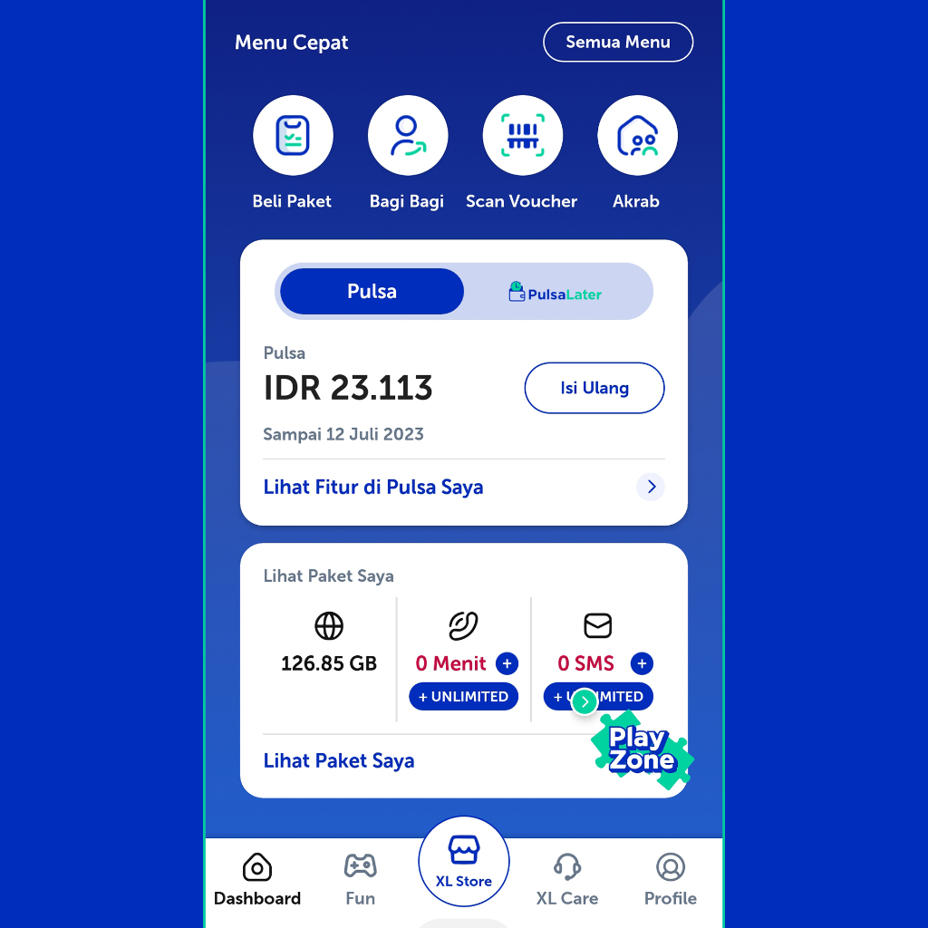 Transfer Pulsa XL Murah Nominal Kecil