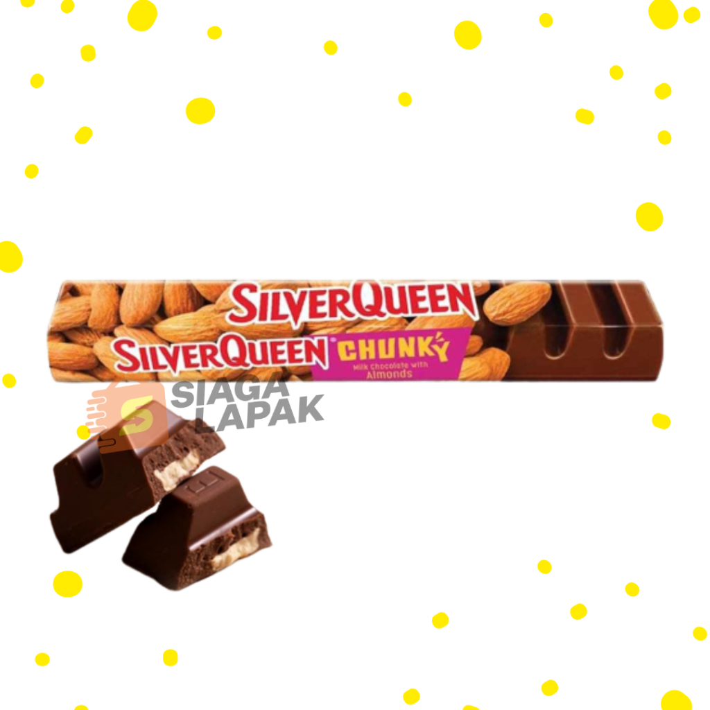 Coklat Silverqueen Chunky Bar Almond 30gr Cokelat Mini