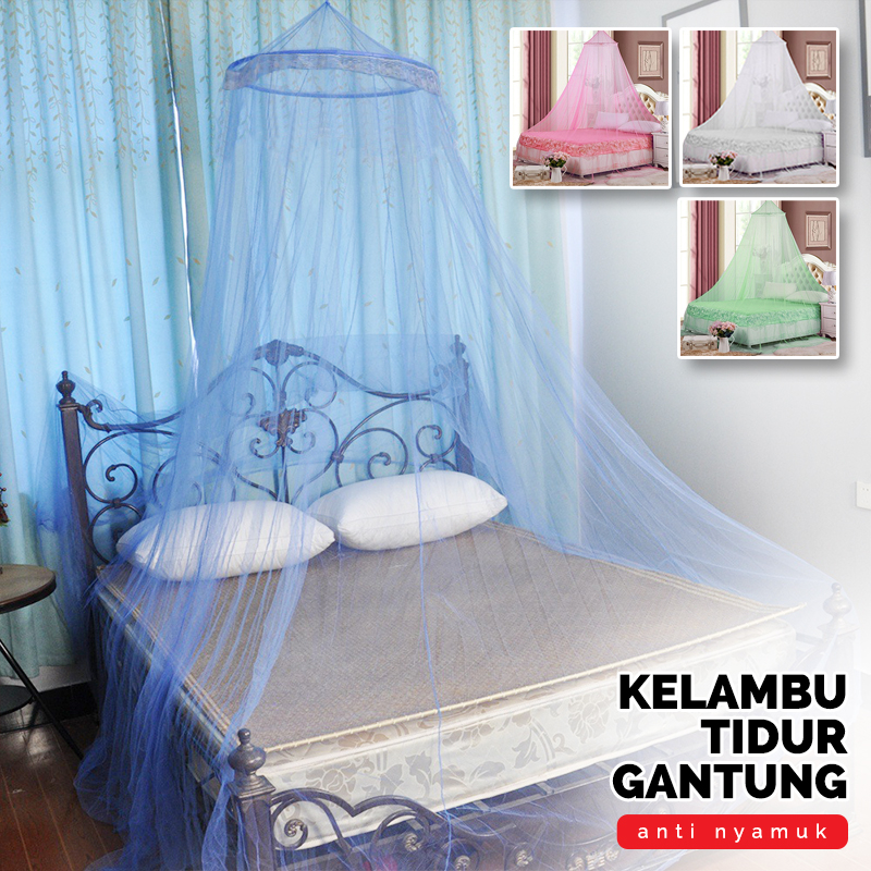 Kelambu Jaring Gantung Tempat Tidur Anti Nyamuk Ukuran 250x60cm Perlengkapan Rumah Aksesoris Tempat Tidur Import - C1 - ComfortHomes