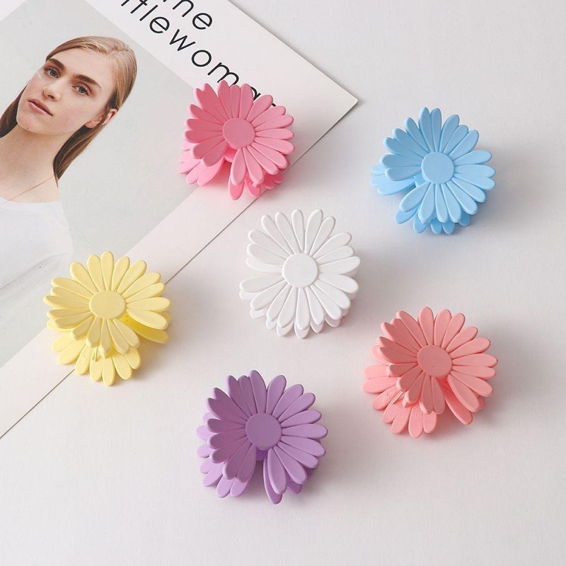 Jepit rambut JEDAI MINI BUNGA DAISY PASTEL 4 cm jedai bangkok jepit pisang warna warni