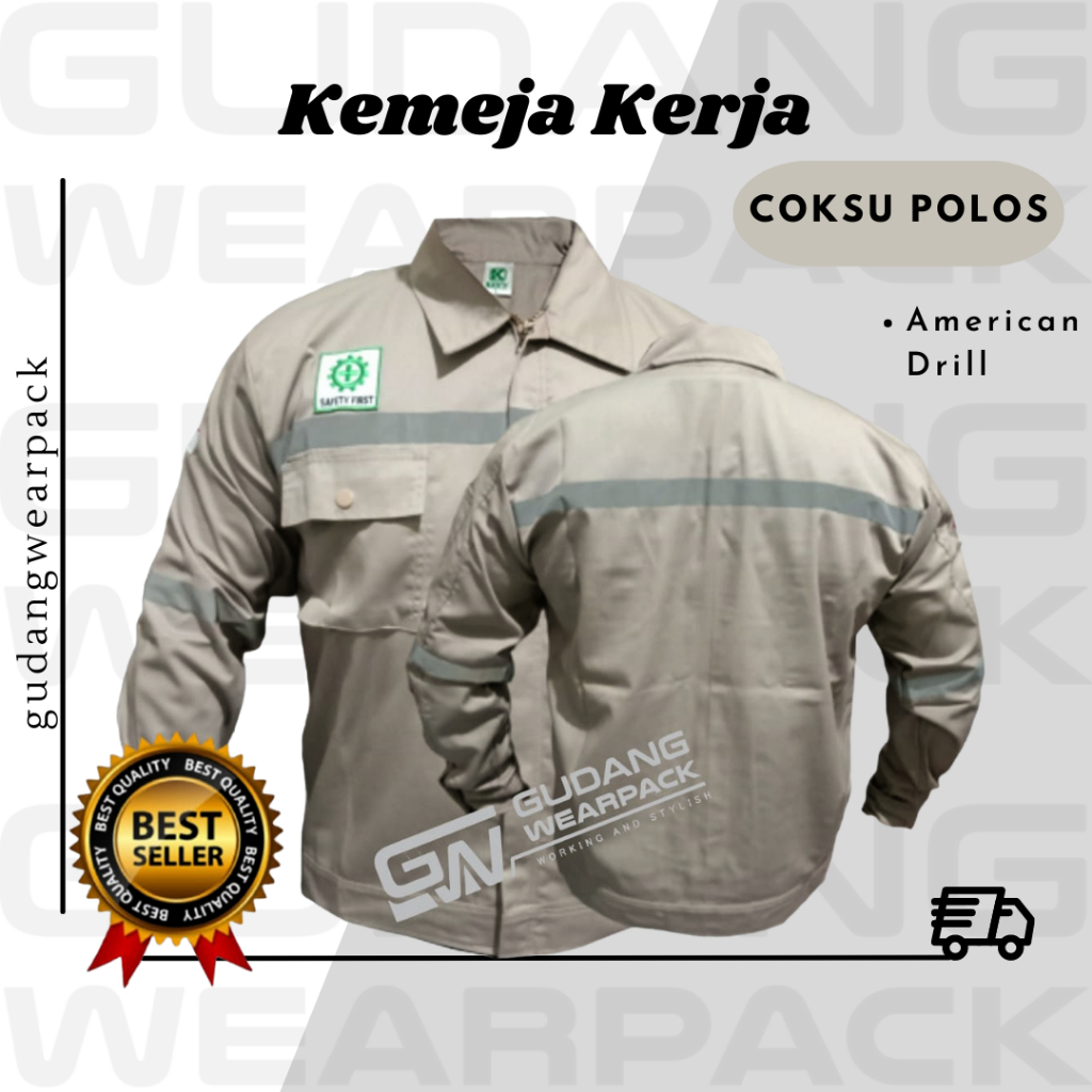 Gudang Wearpack - Baju Kerja Seragam Proyek Warna Coksu Polos