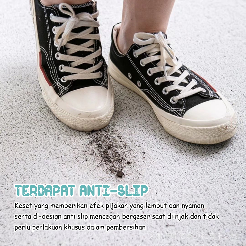 Keset Bihun Bermotif Ukuran 40cm x 60cm Bahan Plastik PVC Tebal &amp; Lembut High Quality - D9A2