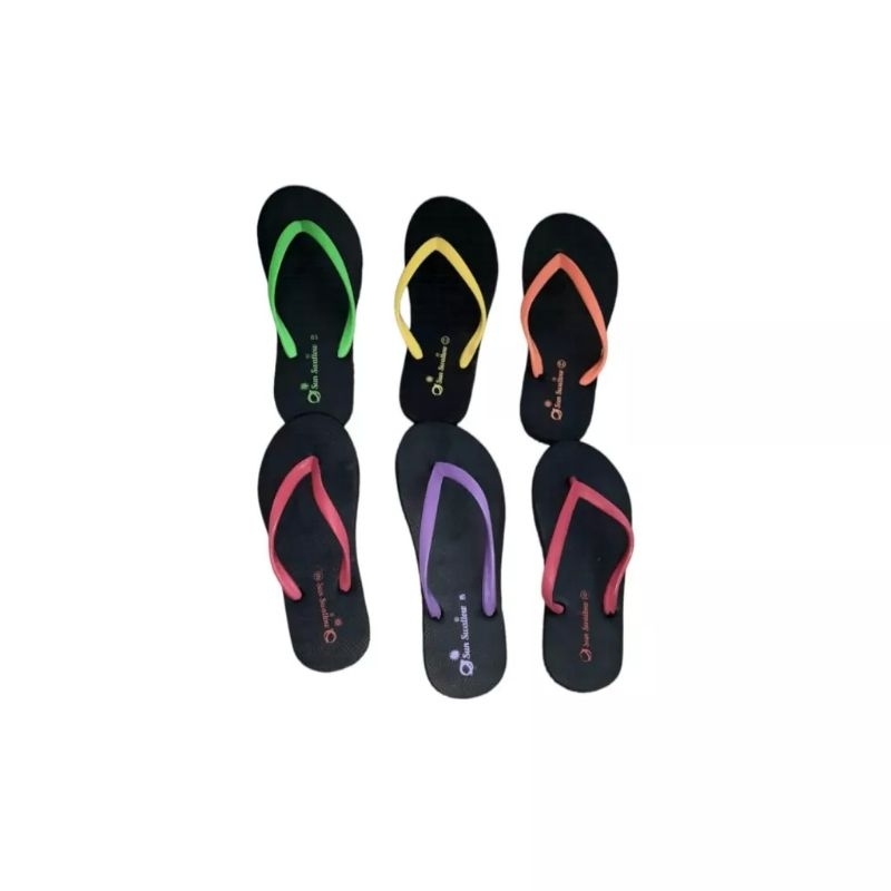 SANDAL LEGENDARIS SUN SWALLOW TERBARU - POLOS HITAM