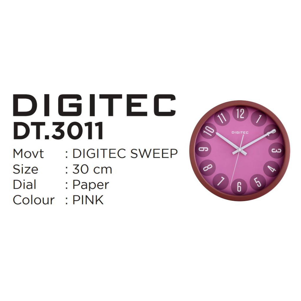 Digitec Jam Dinding Dekorasi Rumah - DT 3011