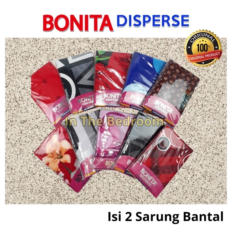 Sarung Bantal Bonita isi 2 pcs Sarung Guling Bonita