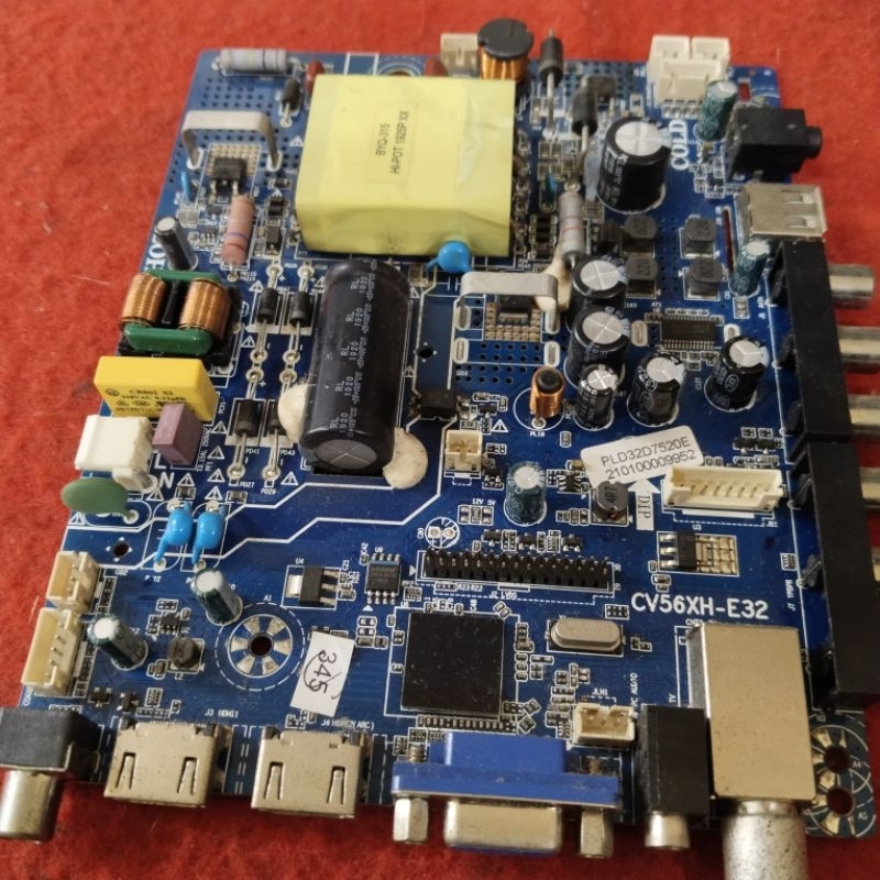 MESIN TV LED POLYTRON PLD24D303 - MAINBOARD - MOTHERBOARD - MB - MESIN TV - MOBO - MODUL