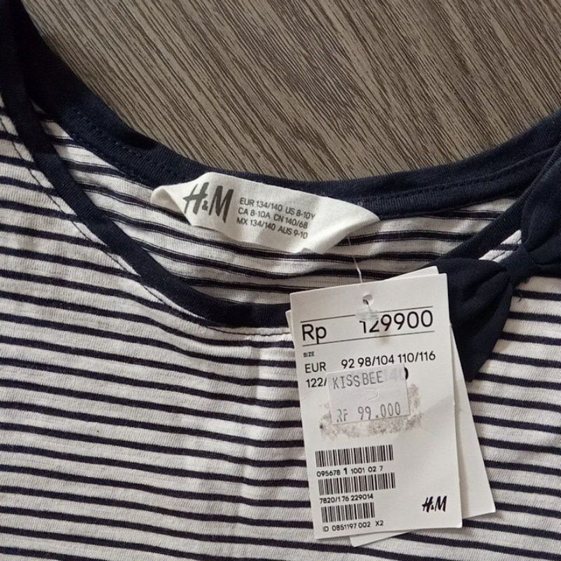 kaos H&amp;M original salur