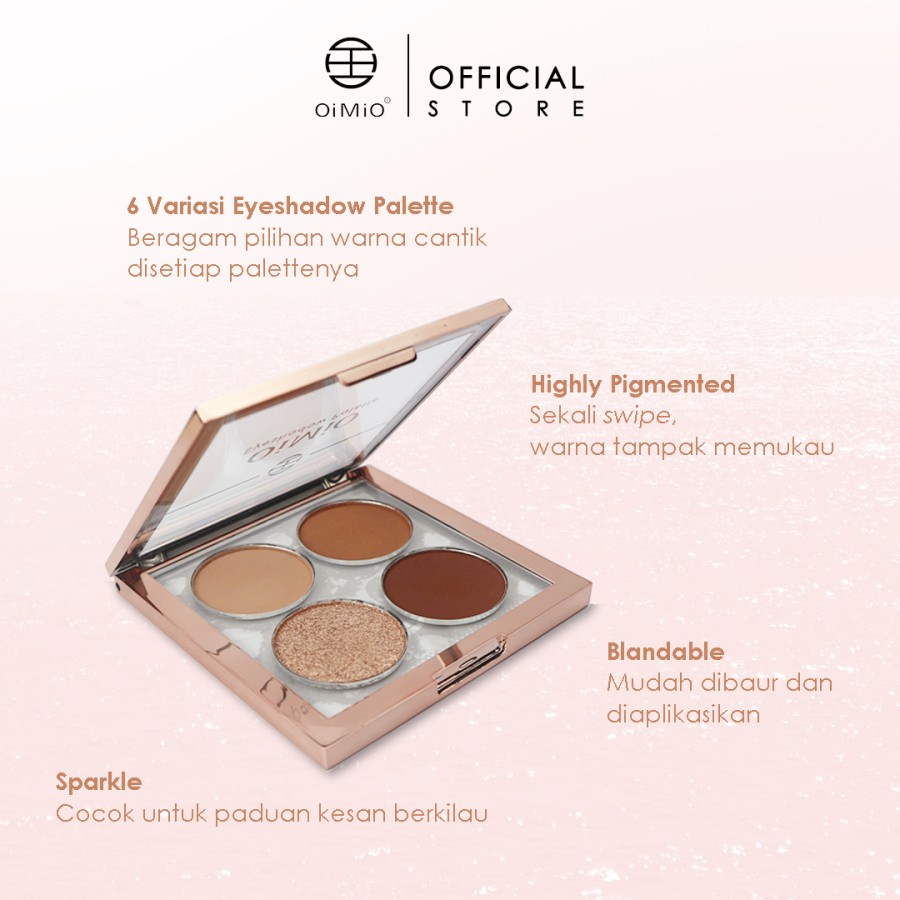 OiMiO Eyeshadow Palette 4 Warna