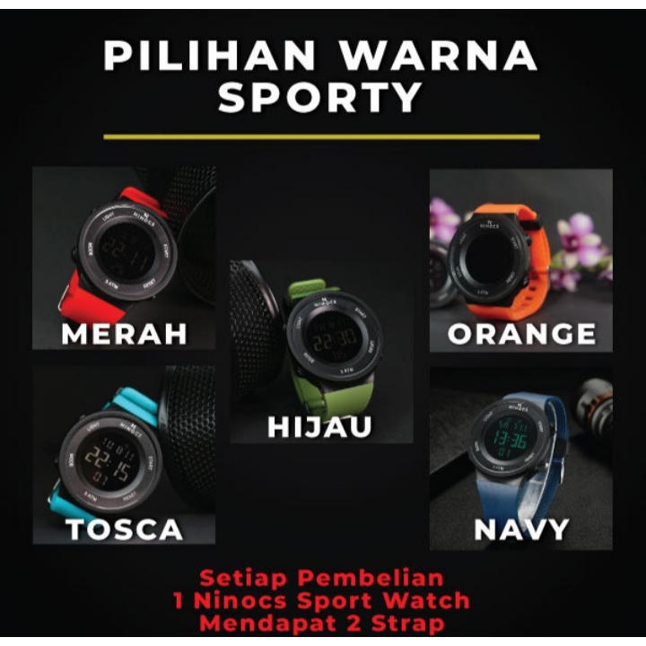 JAM TANGAN SPORT NINOCS UNISEX
