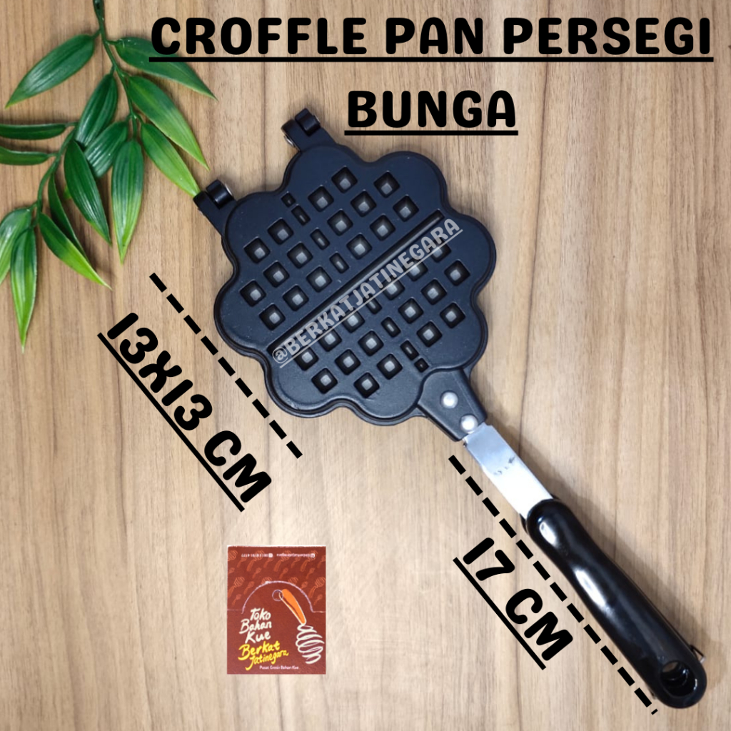 LOYANG CROFFLE PERSEGI BUNGA / LOYANG CROFFLE TEFLON ANTI LENGKET